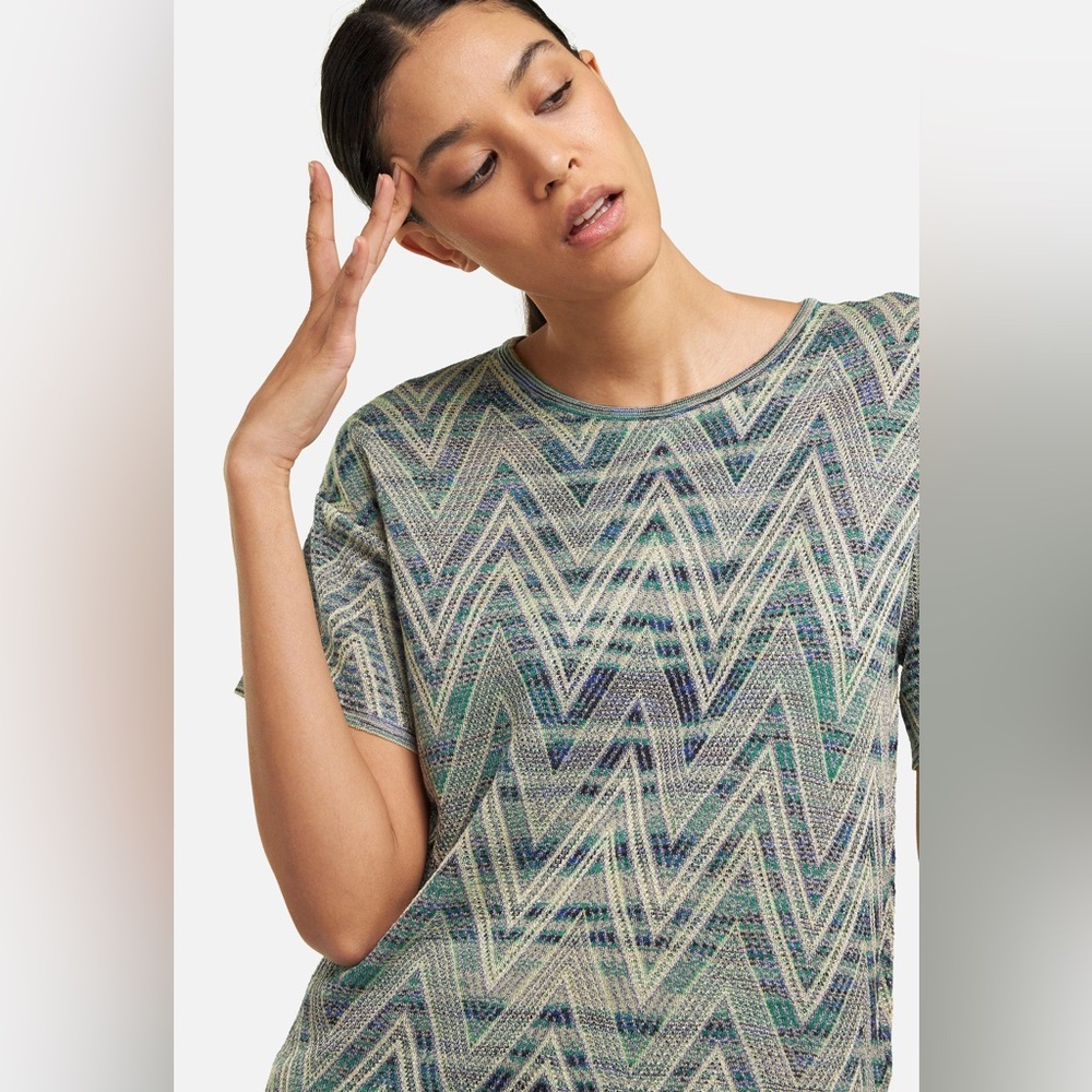 MISSONI GREEN T-SHIRT NWT S